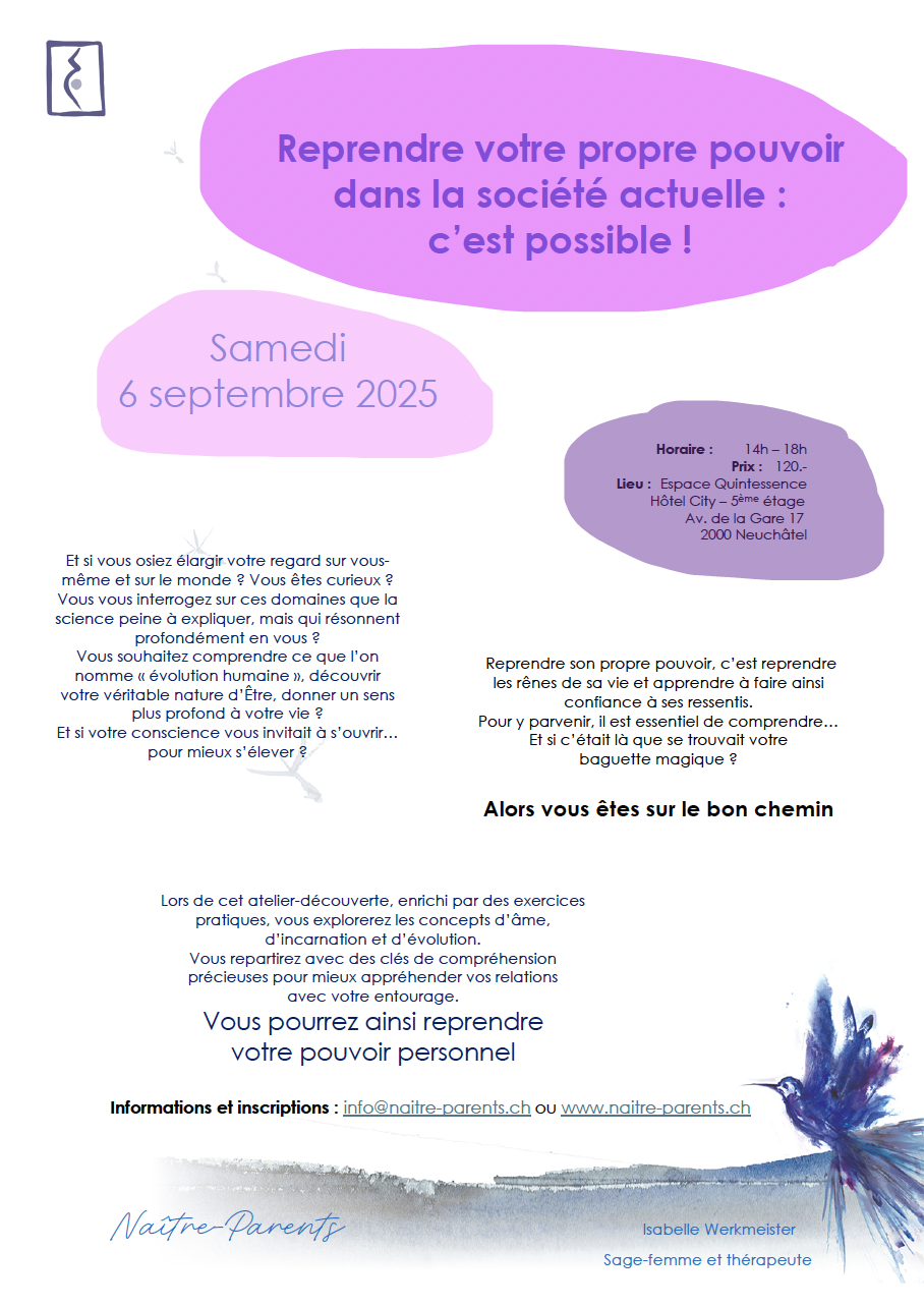 « Reprendre votre propre pouvoir dans la société actuelle: c’est possible! »