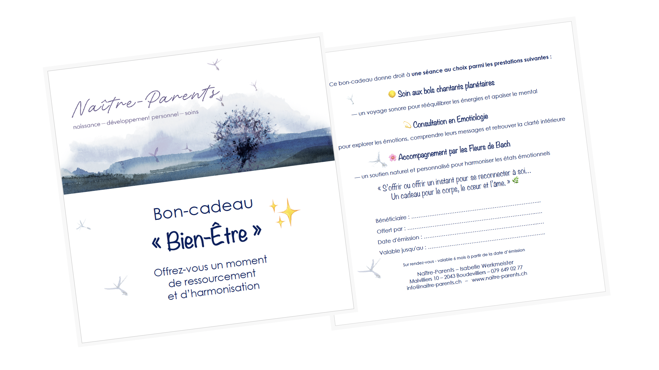 Bons-Cadeaux pour Noël