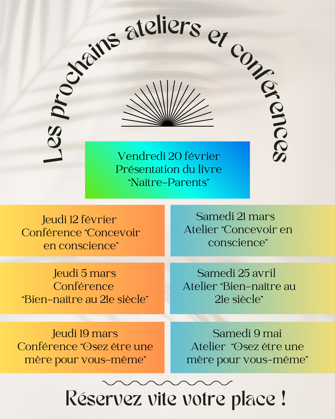 « Programme 1er semestre 2026 »