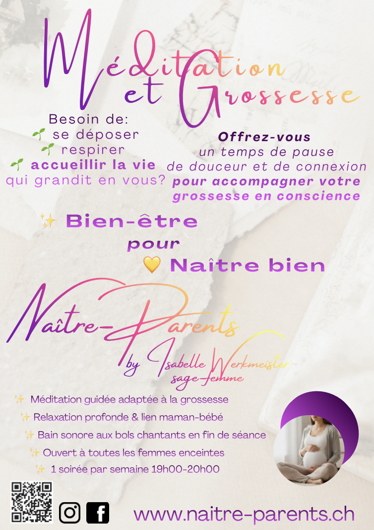 « Méditations & Grossesse: Bien-être pour Naître bien »